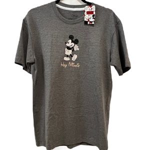 Men’s Disney Shirt “Hey Minnie” in Grey NWT